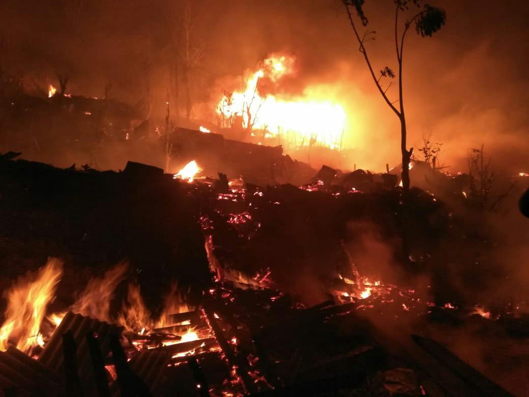Belasan Rumah di Kaliawi Ludes Terbakar
