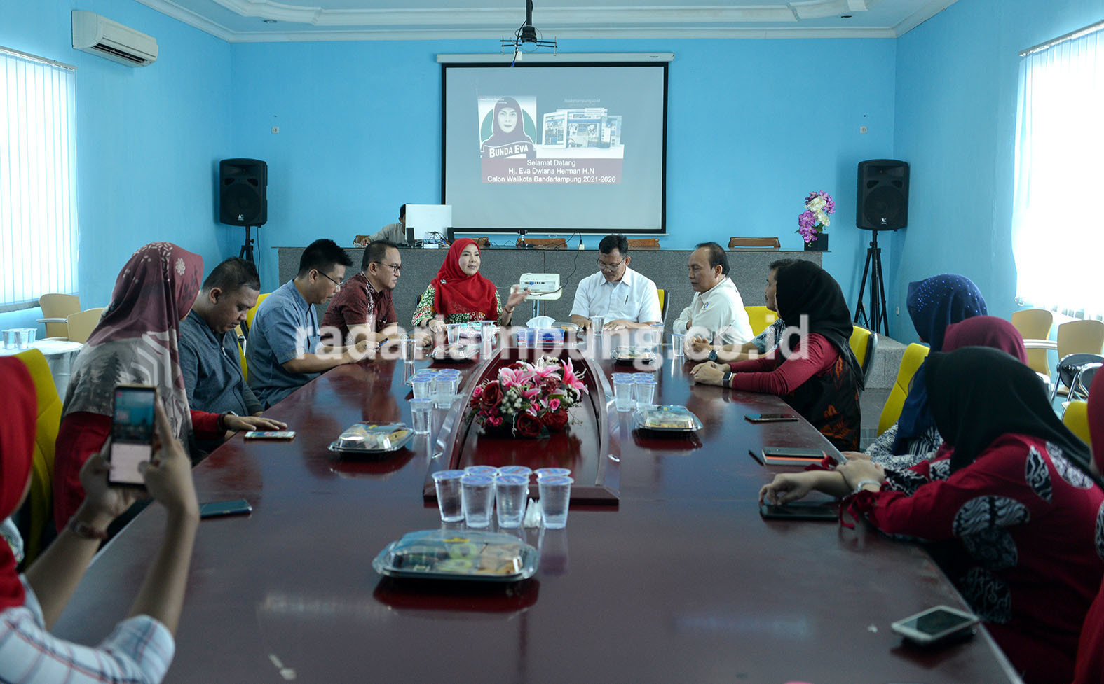 Di Graha Pena, Bunda Eva Beber Program untuk Bandarlampung