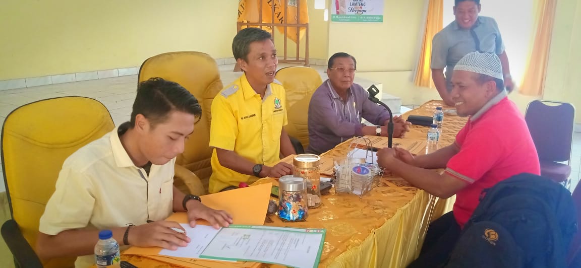 Baru Tiga Balon Ambil Berkas di DPD II Partai Golkar Lamteng
