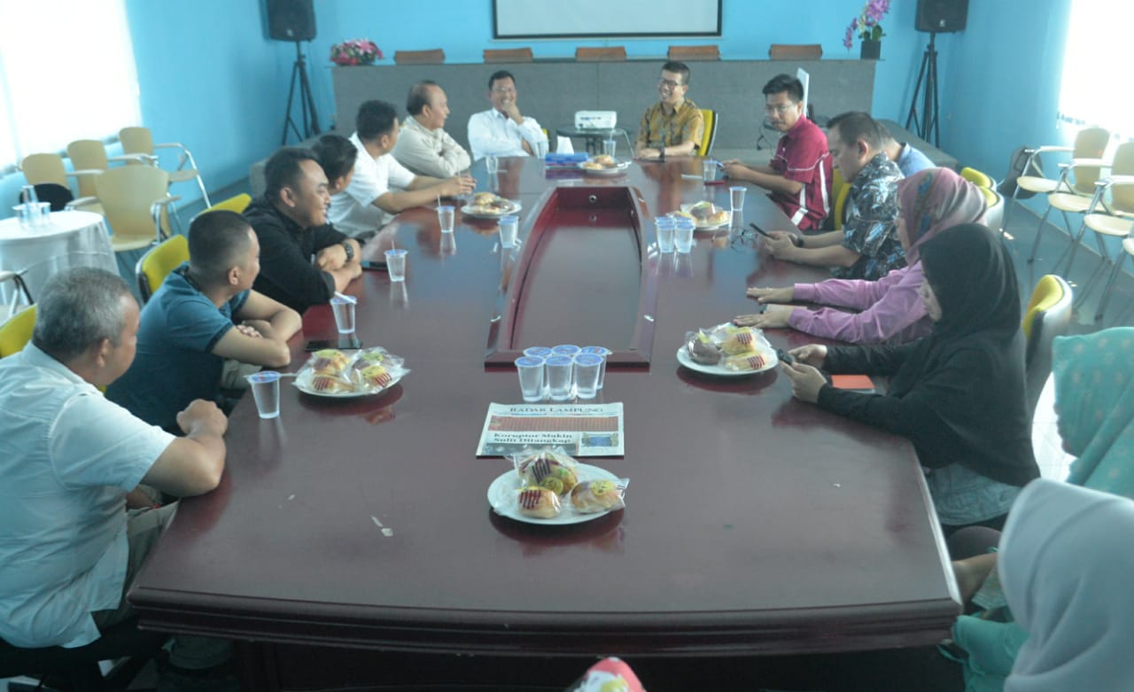 Pilwakot Bandarlampung, Bakal Calon Kada Yonasyah Silaturahmi ke Graha Pena