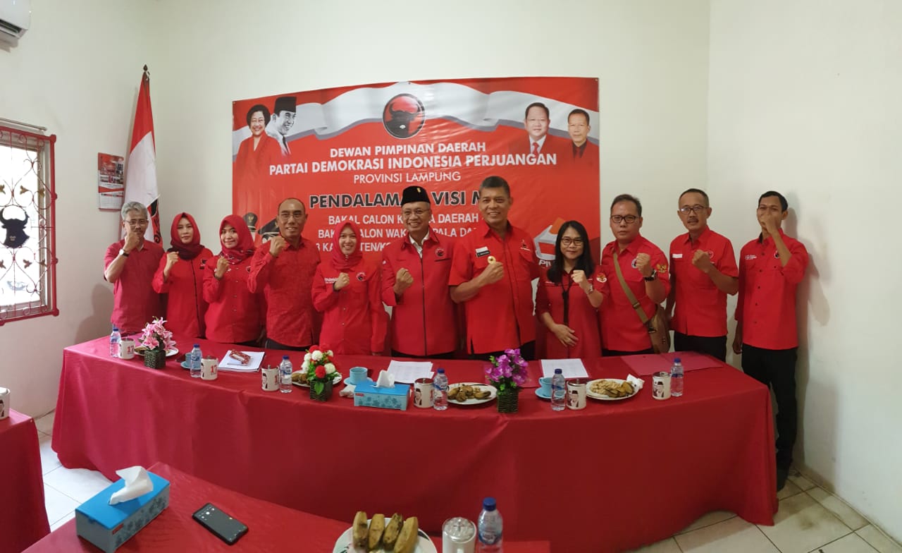 DPD PDIP Lakukan Fit And Propertest Bakal Calon Wali dan Wakil Wali Kota Metro
