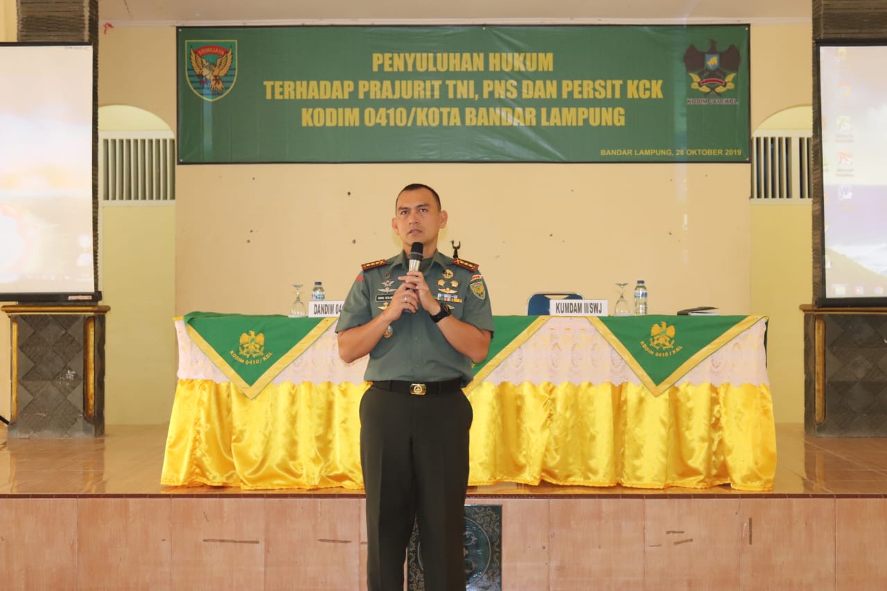 Kodim 0410/KBL Laksanakan Penyuluhan Hukum