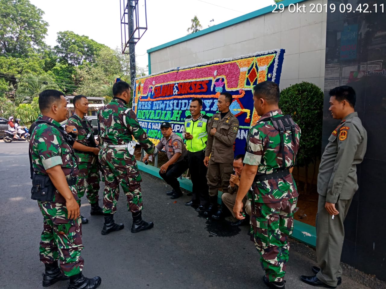 Anggota Kodim 0410/KBL Lakukan Patroli Gabungan