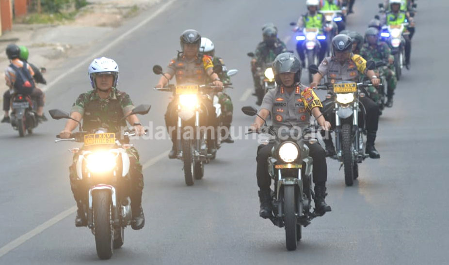 Polresta-Kodim 0410 Giatkan Patroli Pengamanan