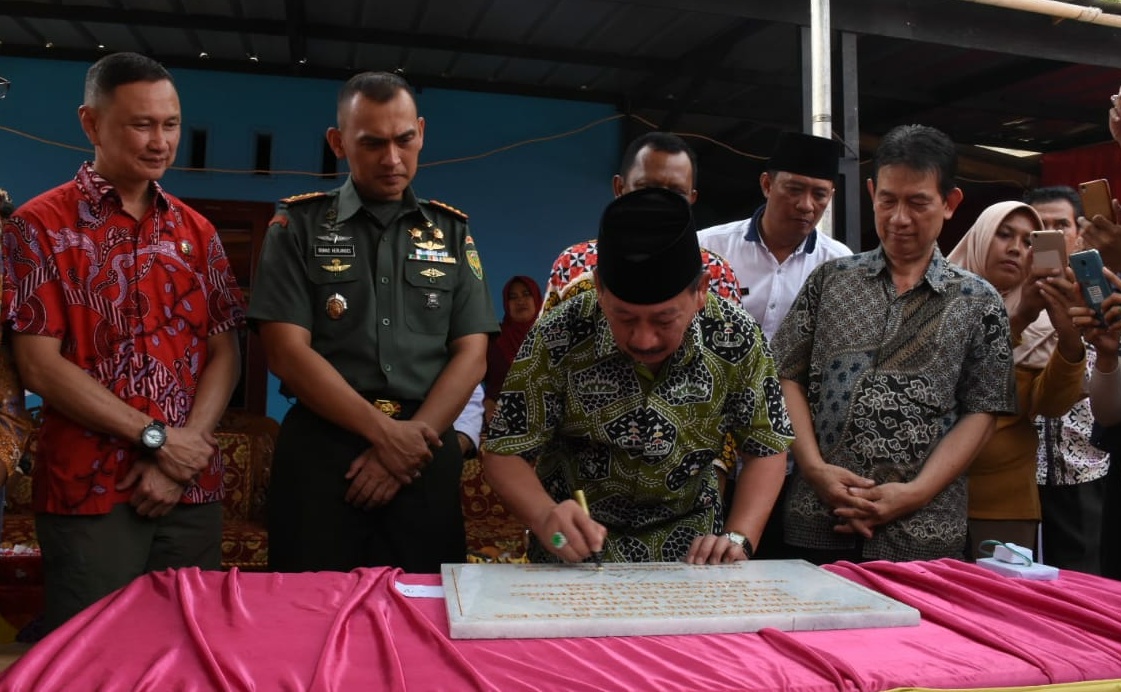 Resmikan Sumur Bor, Walikota Herman HN Ajak Pengusaha Atasi Kekeringan