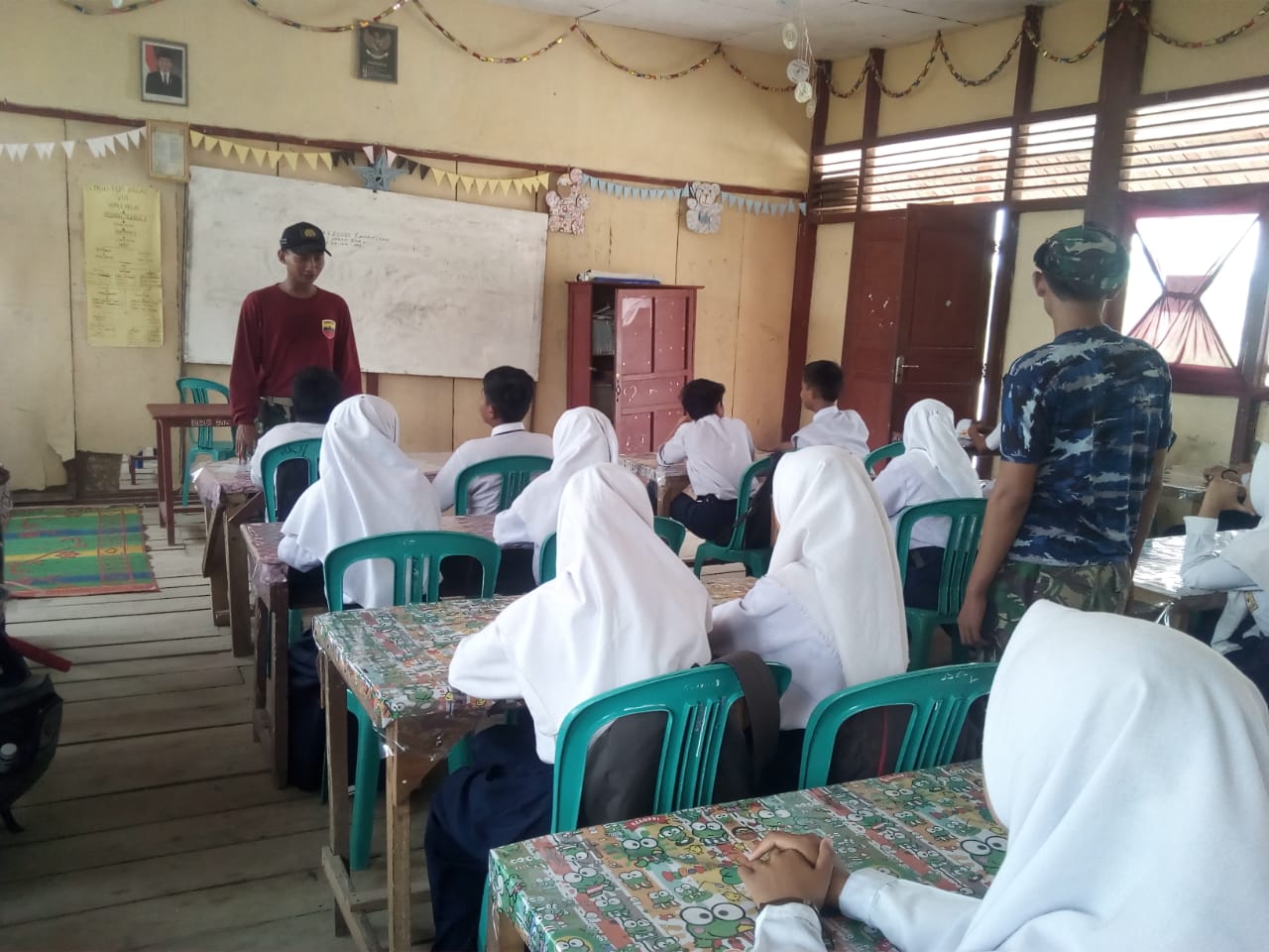 Satgas TMMD Inhil Ikut Mengajar Wawasan Kebangsaan