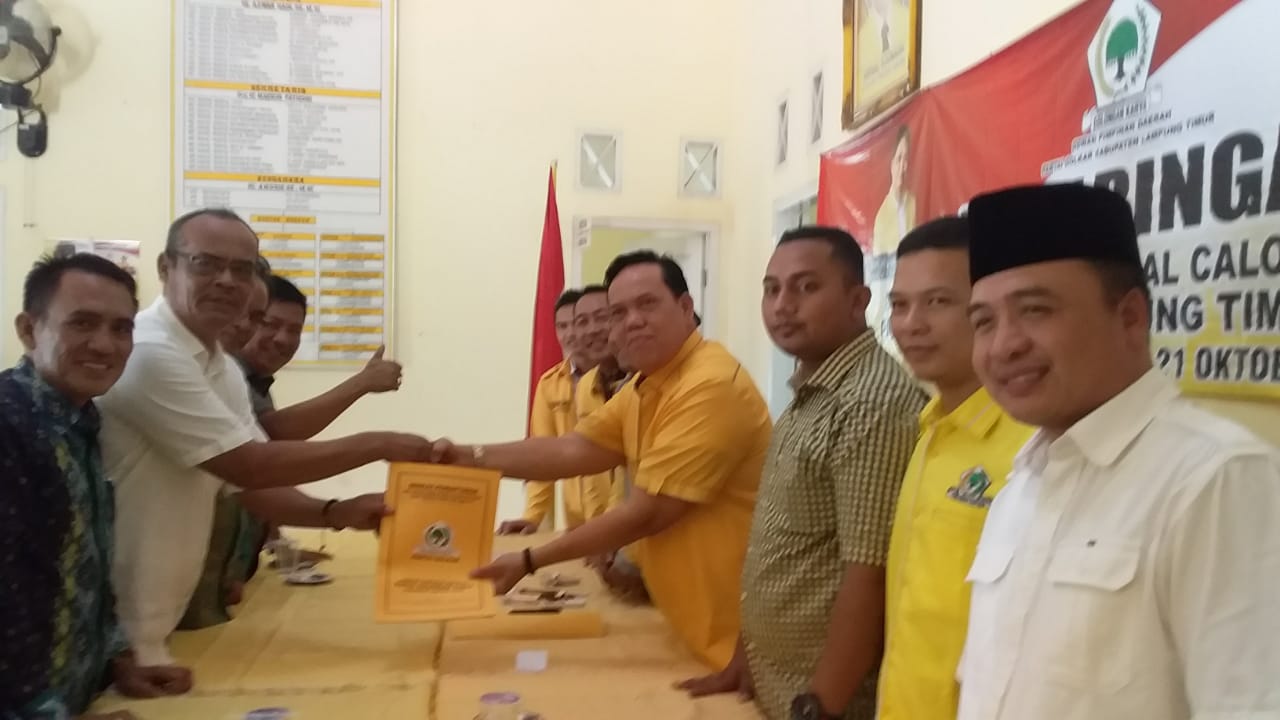Petahana Zaiful Bokhari Daftar Penjaringan PG Lamtim