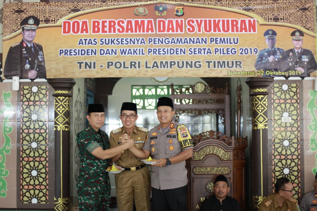 Pemilu Selesai, Polres Lamtim Gelar Doa Bersama