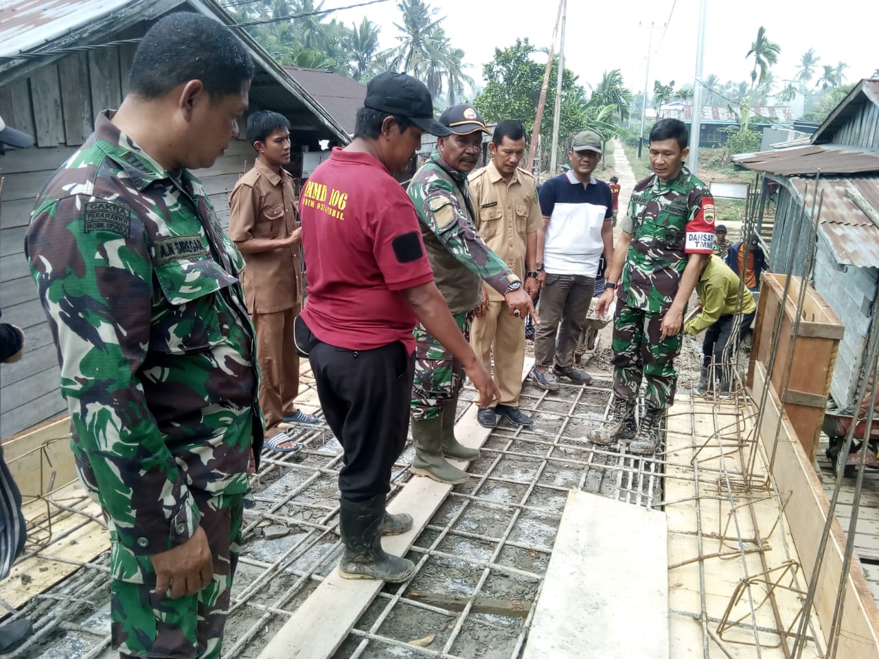 Jembatan Beton TMMD 60 Persen Rampung