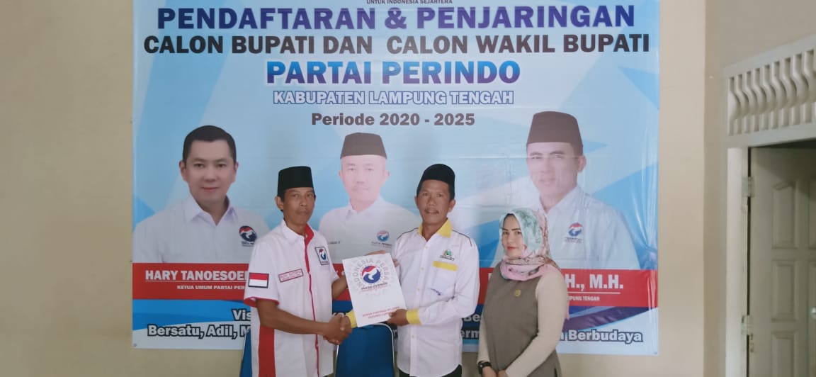 Musa Ahmad dan Ardito Wijaya Daftar Penjaringan Perindo Lamteng
