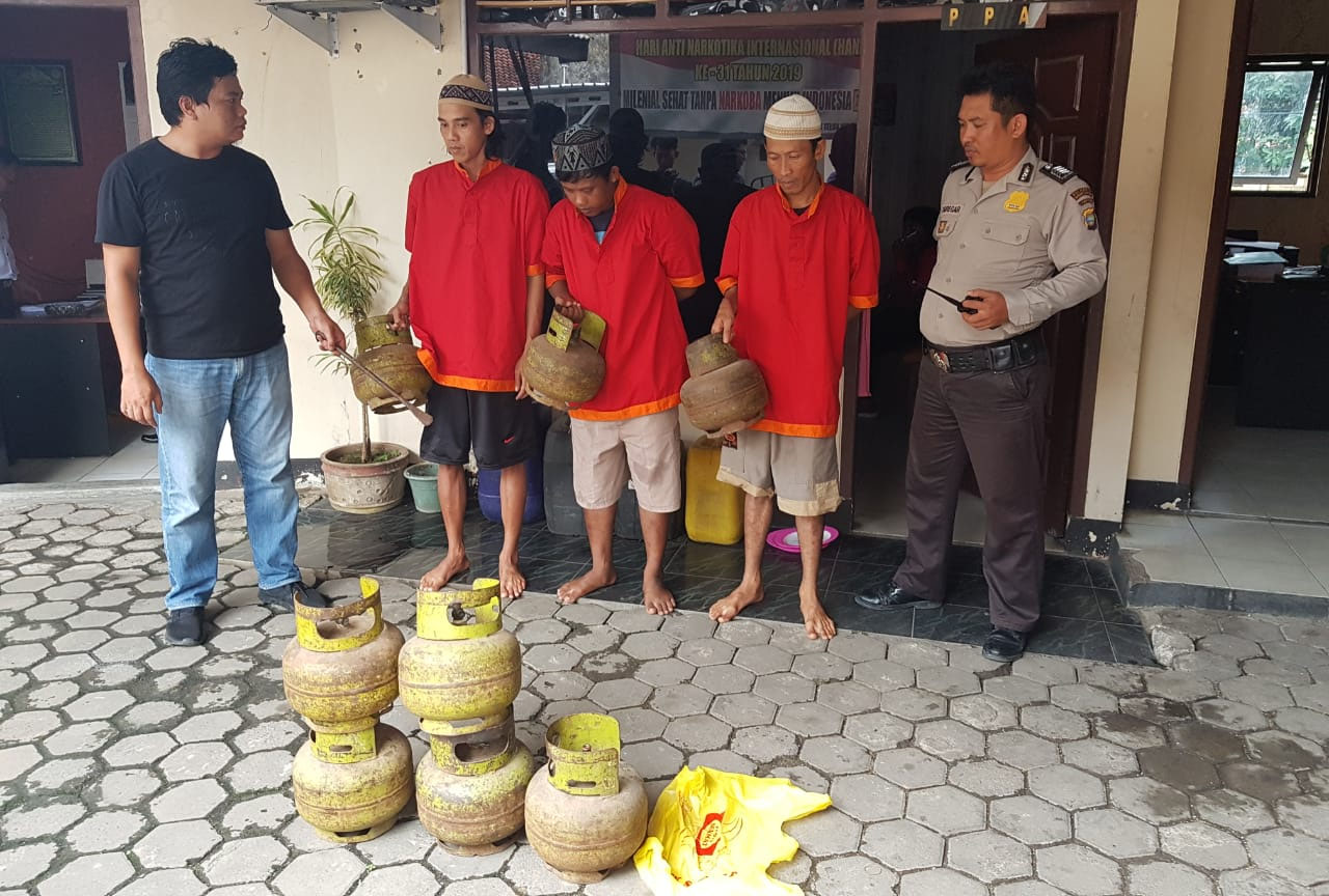 Maling Belasan Tabung Elpiji Ditangkap Anggota Polsek TbS
