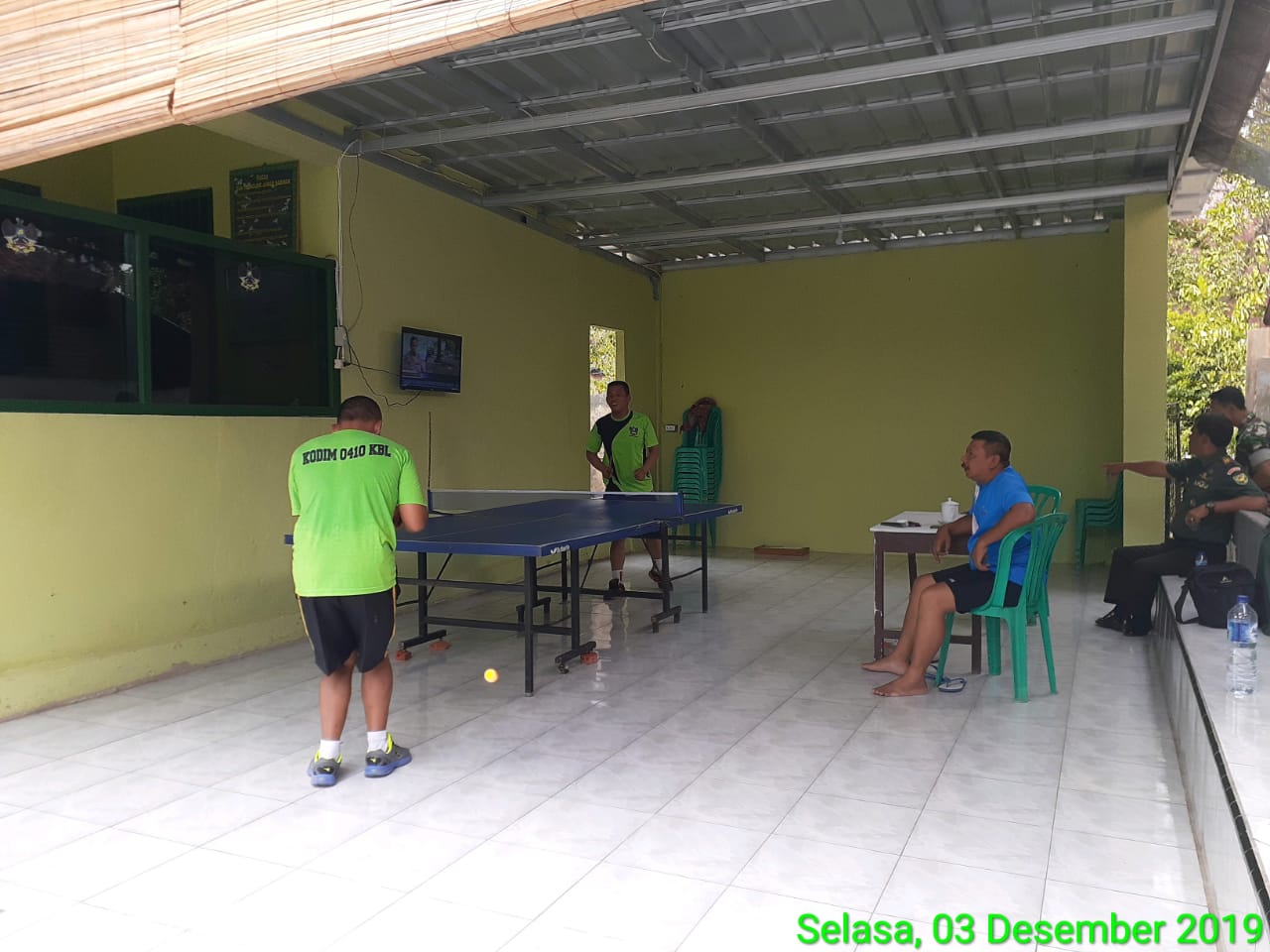 Jaga Kebugaran, Danramil 410-06/KDT Laksanakan Olahraga Bersama