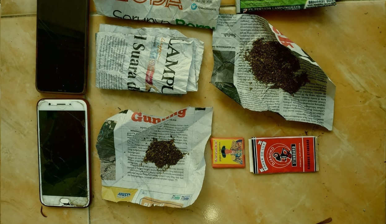 Miliki Ganja, Pemuda Ini Pun Diborgol Polisi