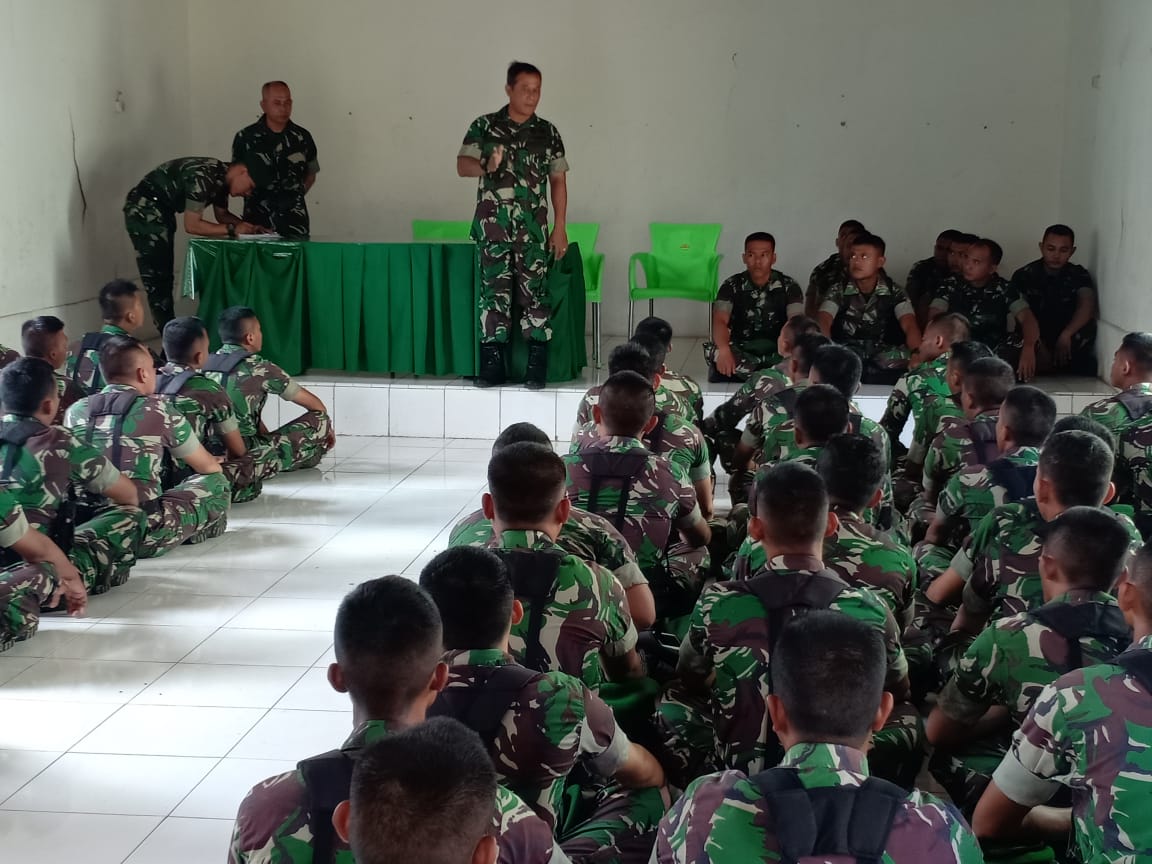 Dampingi Danrem 043/Gatam, Kasdim 0410/KBL Kunker ke Kompi B Yonif 143/TWEJ