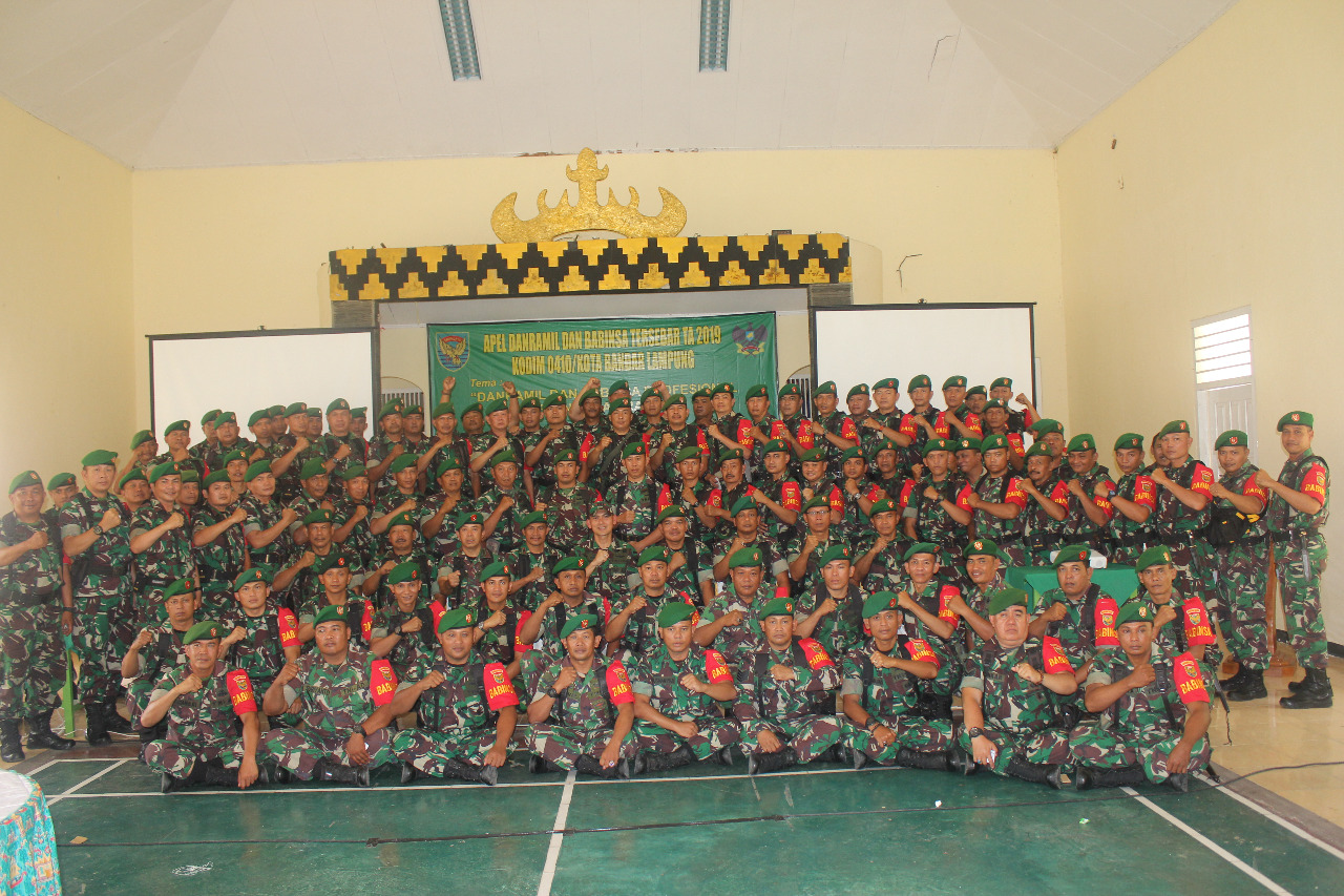 Dandim 0410/KBL Buka Pelaksanaan Apel Danramil dan Babinsa