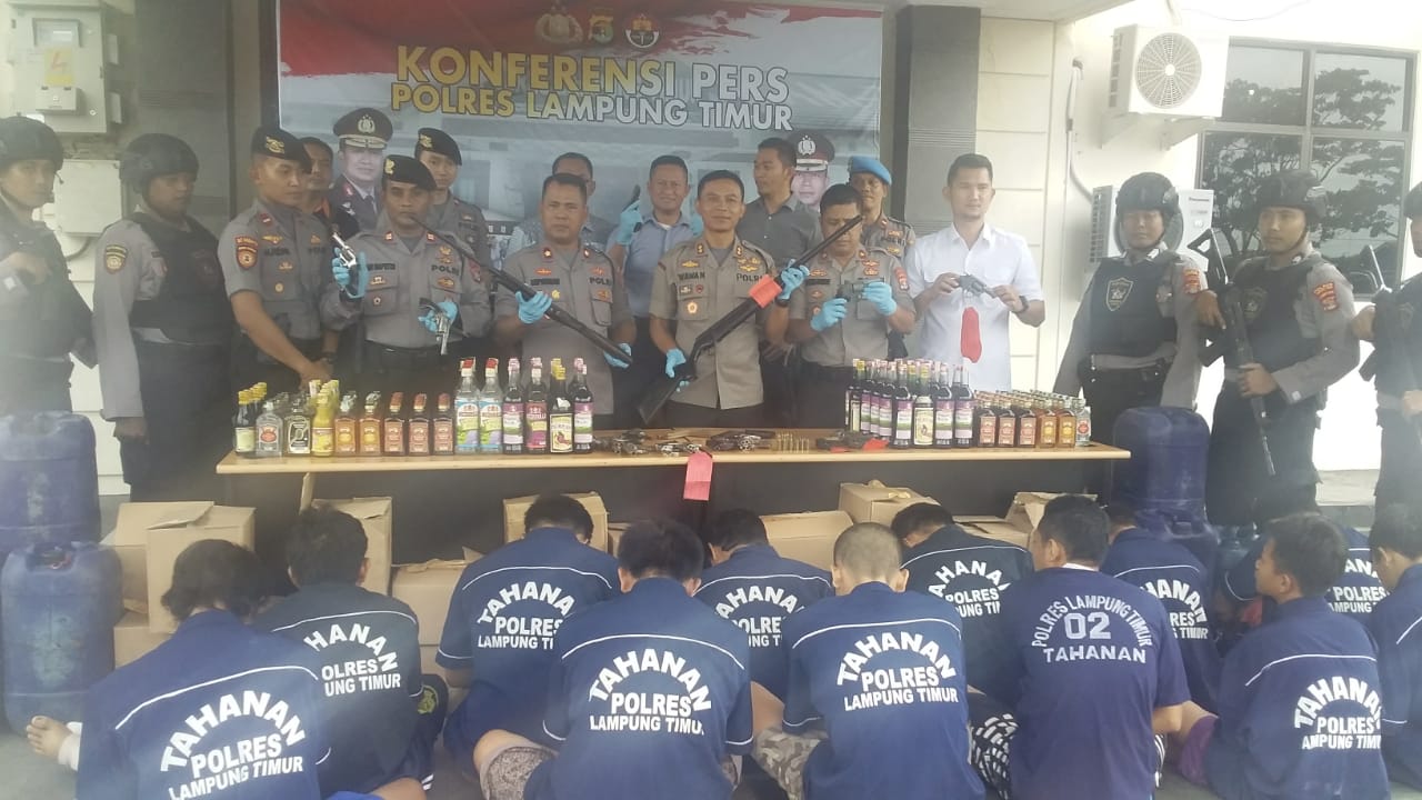 Selama OCK, 39 Tersangka Berbagai Kasus Digulung Polres Lamtim
