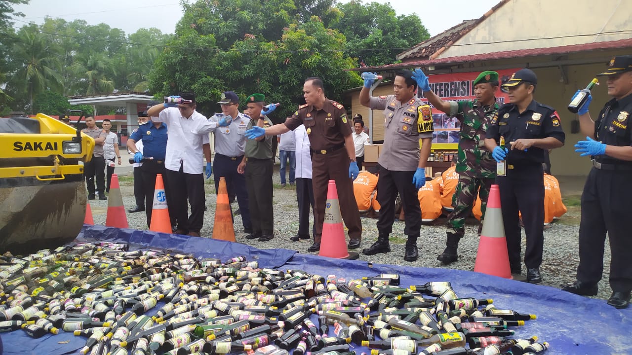 OCK 2019, Polres Lamteng Amankan 56 Tersangka