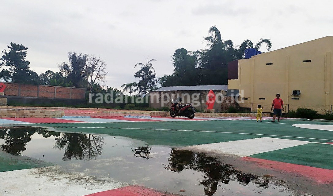 Habiskan Rp900 Juta, Ini Penampakan Taman Kota Liwa