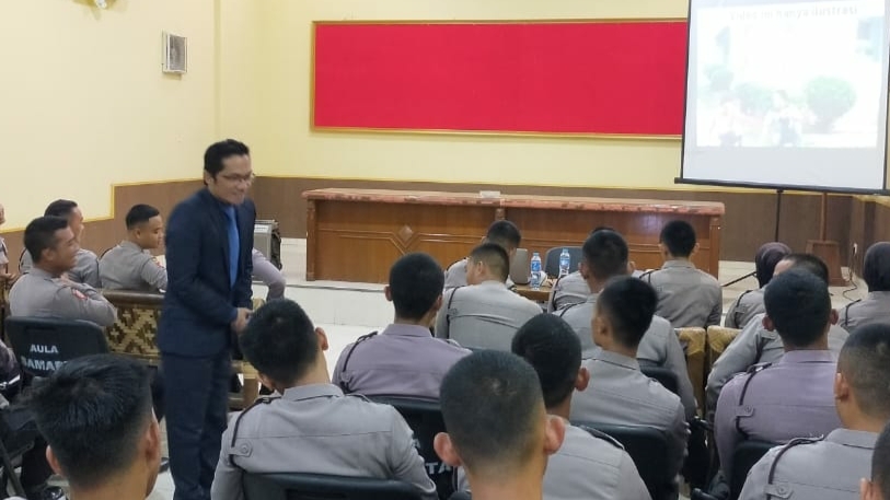 Wujudkan Polda Lampung Berintegritas Tinggi, Dit Samapta Beri Motivasi Personel