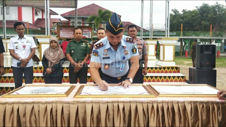 Tingkatkan WBK dan WBBM, Rutan Kelas I Bandarlampung Teken Komitmen Bebas Pungli