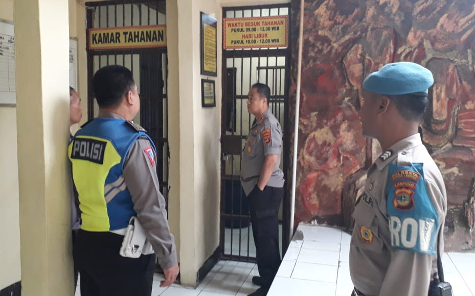Antisipasi Tahanan Kabur, Kapolresta Cek Ruang Tahanan Polsekta