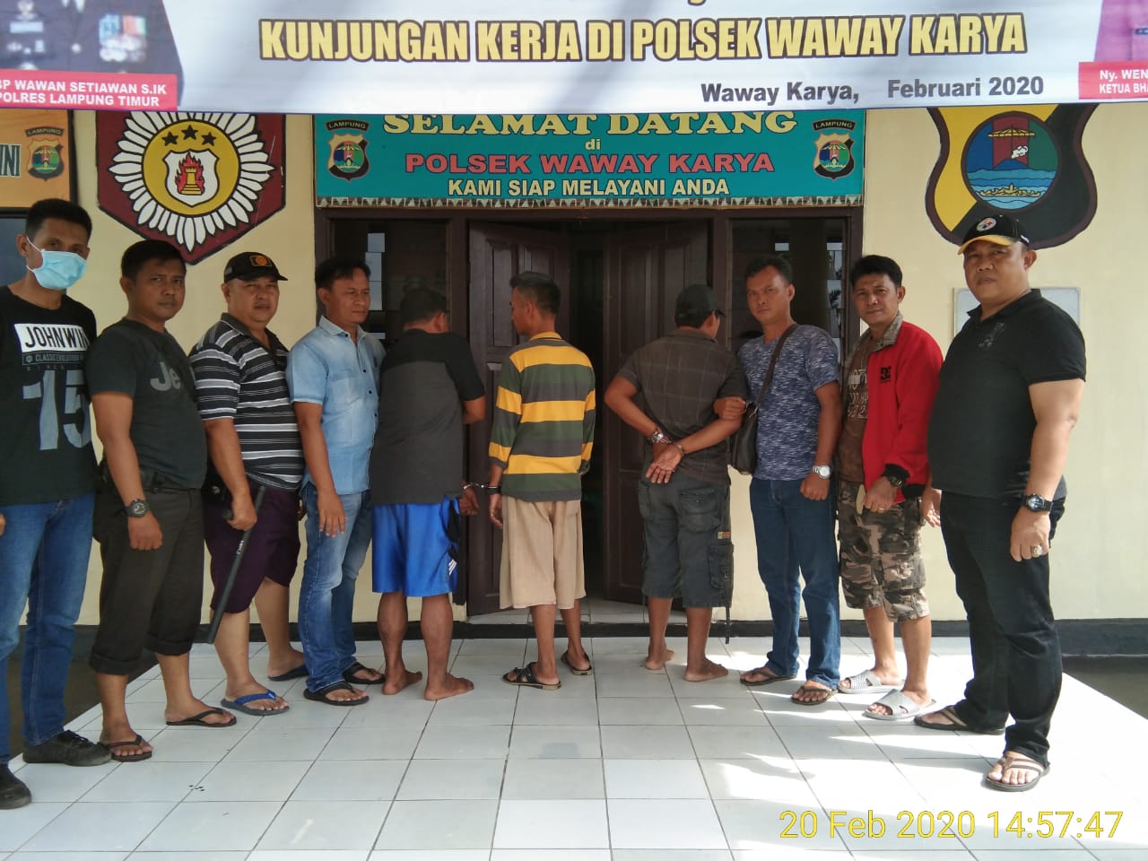Polsek Wawaykarya Amankan 3 Penjudi Lanay