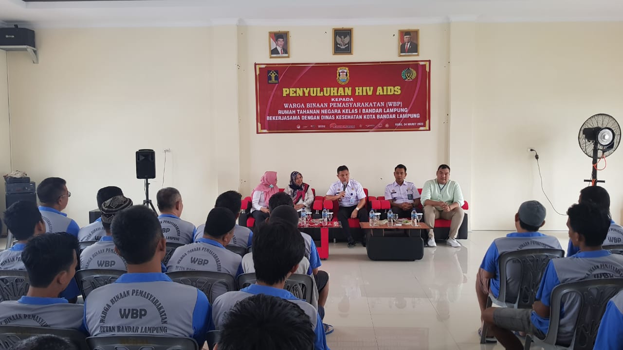 Cegah Penyakit Menular, Rutan Kelas I Bandarlampung Gandeng Dinkes Cek Kesehatan WBP