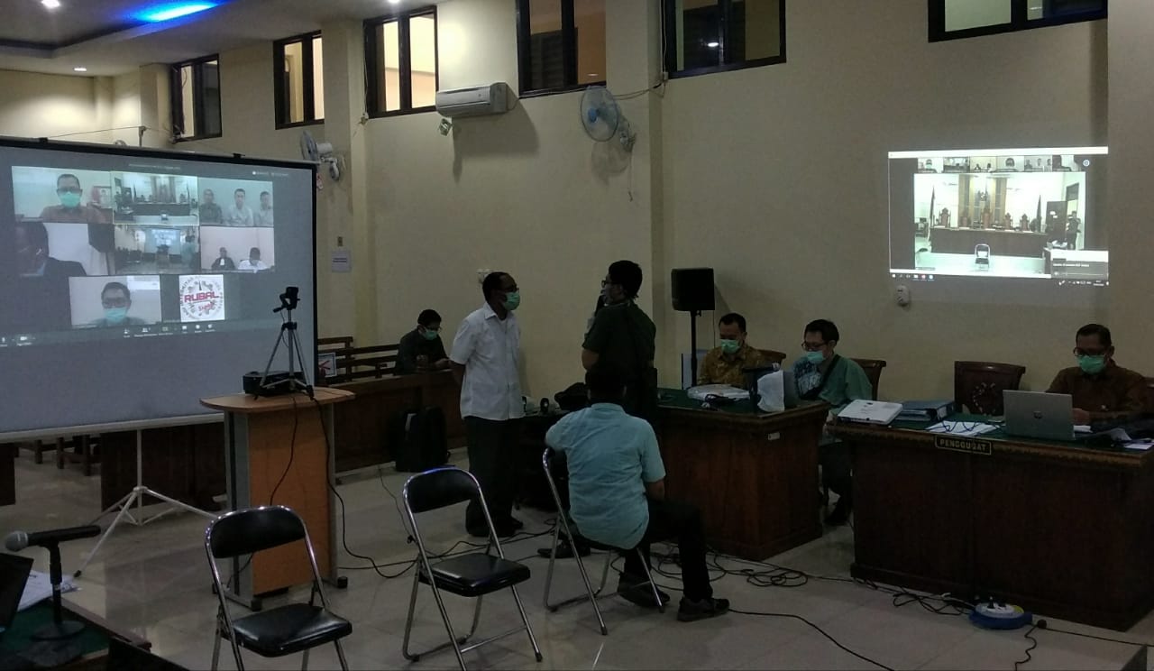 Antisipasi Covid-19, Sidang Suap Fee Proyek Lampura Pakai Video Teleconference