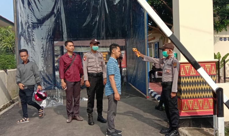 Masuk Polres, Screening Kesehatan Dulu