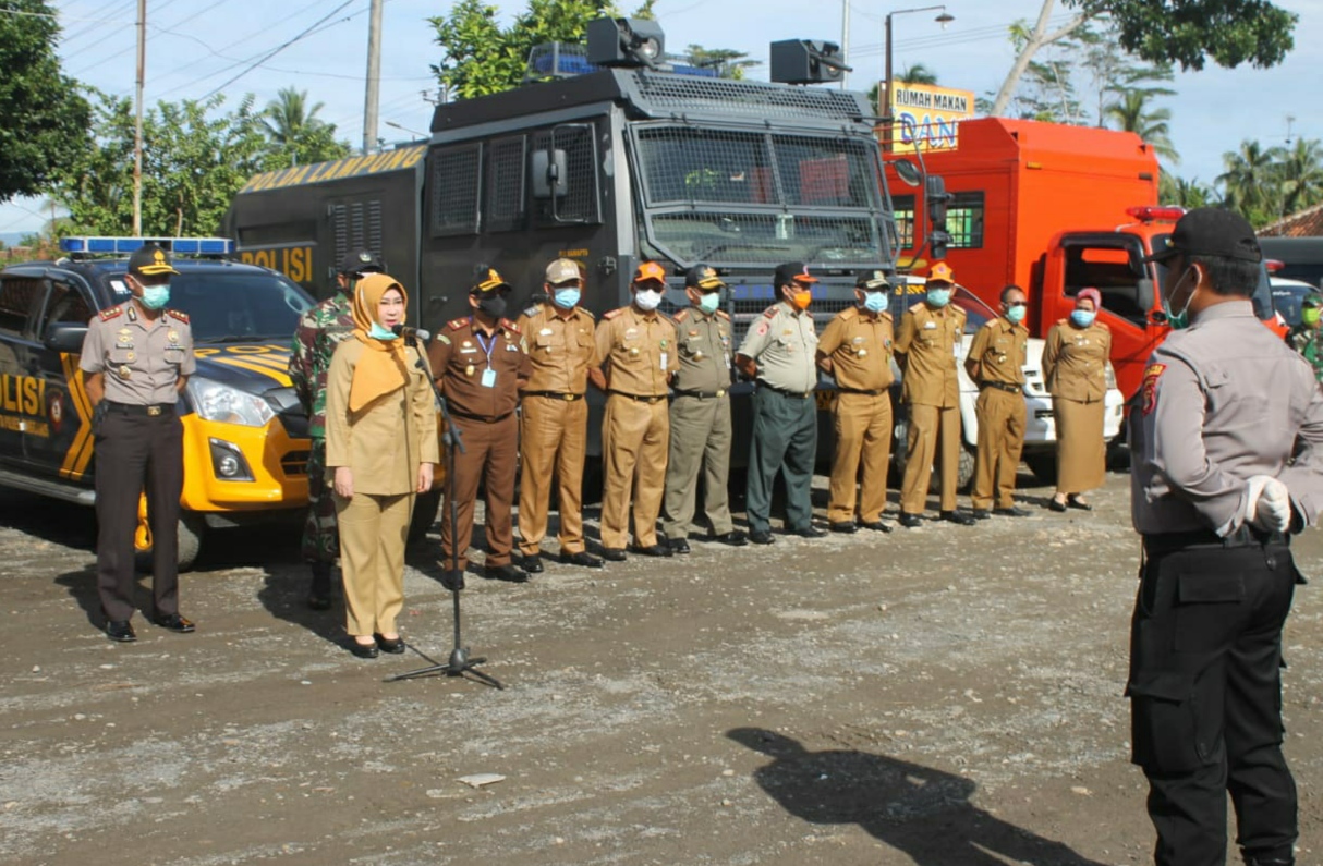 Apel Gabungan, Bupati Minta Tingkatkan Pantauan Covid-19