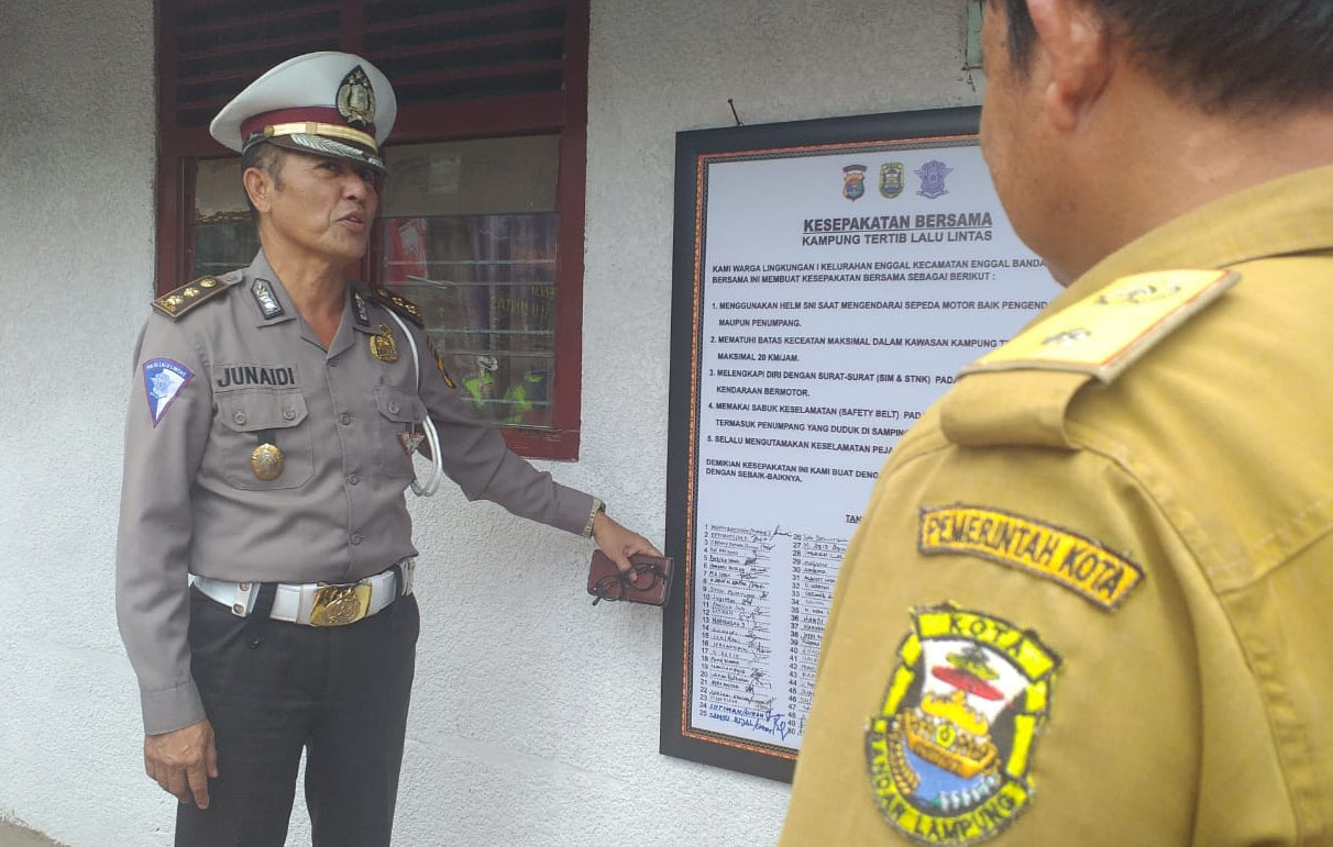 Jalan Rawa Sari Jadi Kampung Tertib Lantas