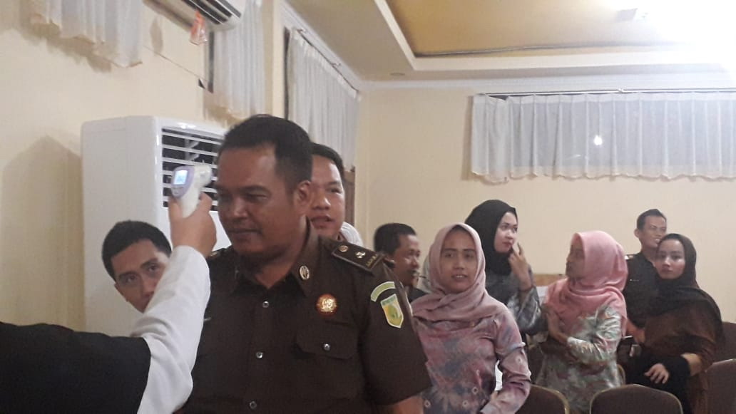 Antisipasi Virus Corona, Kejari Bandarlampung dan Dinkes Sosialisasi ke Para Pegawai