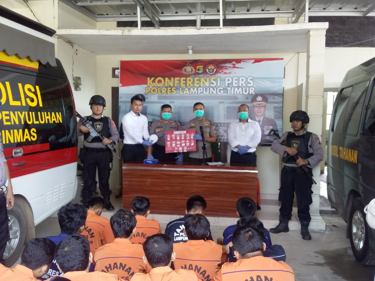 Selama Operasi Antik Polres Lamtim Amankan 23 Tersangka Narkoba
