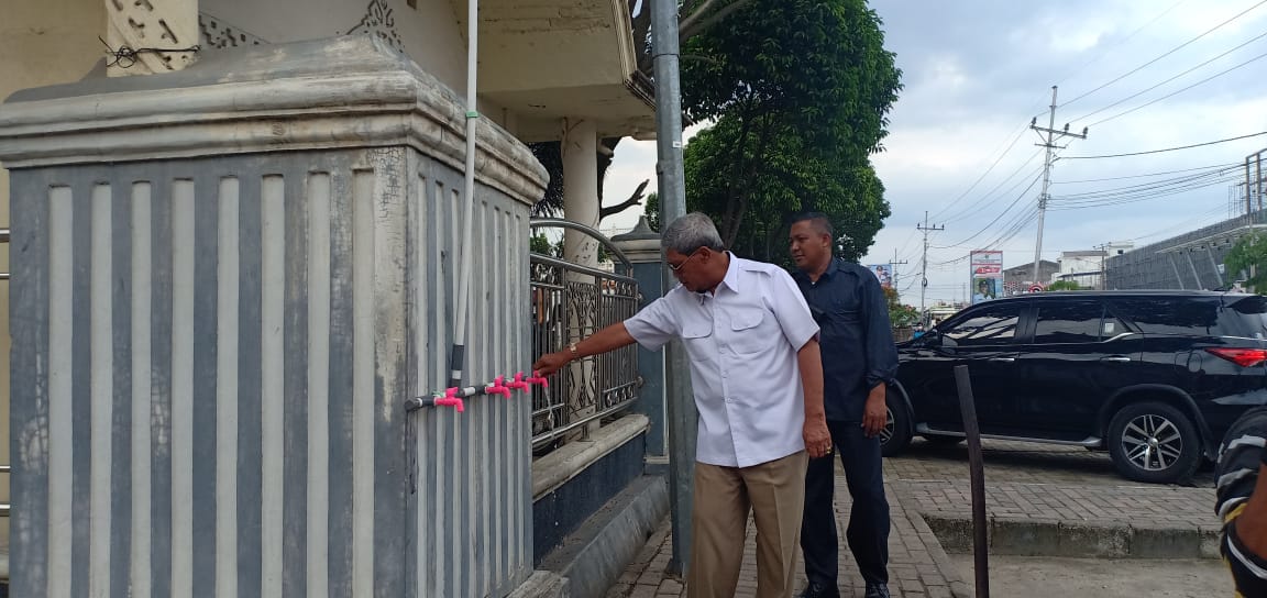 Dua Titik Tempat Cuci Tangan Dibuat di Bandarjaya
