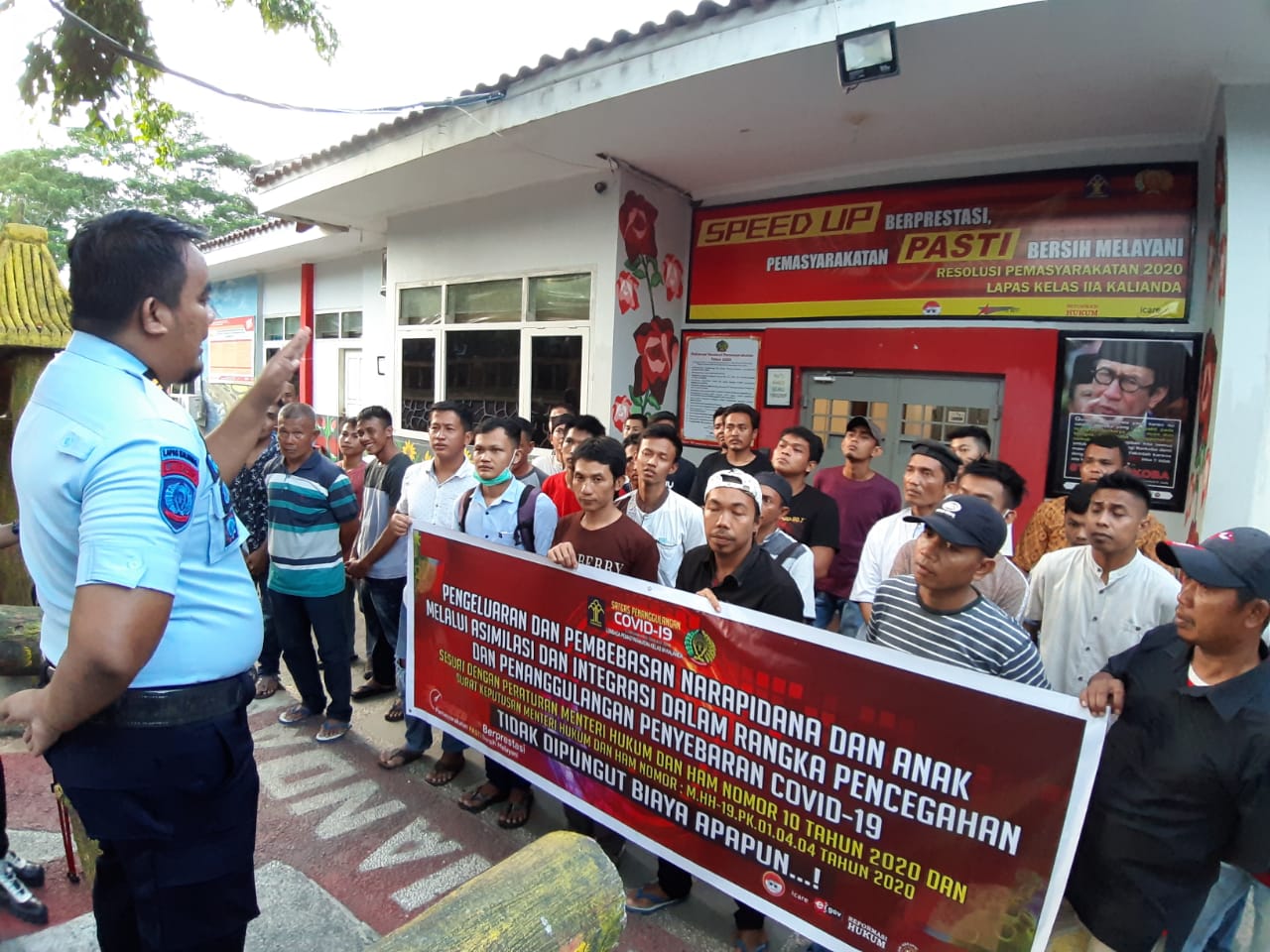 Berkah Corona, 39 WBP Lapas Kalianda Bebas