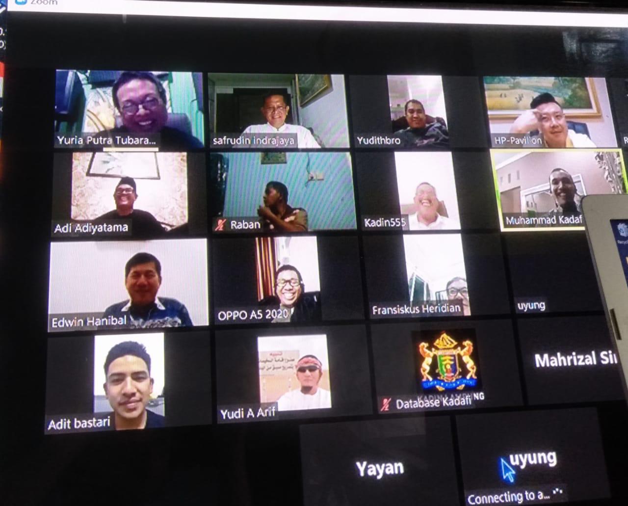 Kadin Lampung Rapat Virtual Bahas Usulan Sikapi Pandemi Covid-19