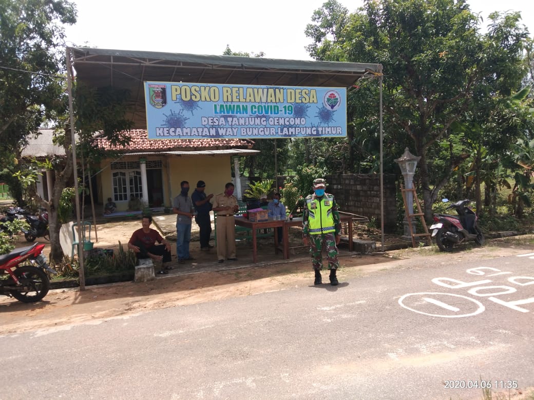 Posko Pencegahan Covid-19 di Lamtim Mulai Beroperasi