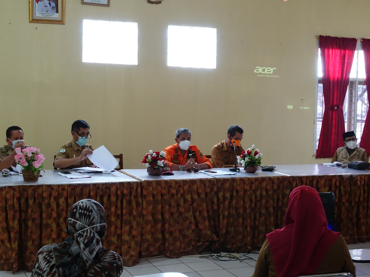 Bupati Lamteng Semangati Tim Gugus Tugas Covid-19