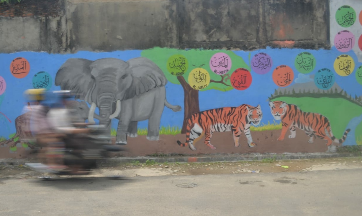 Mural Asmaul Husna Jadi Spot Selfie