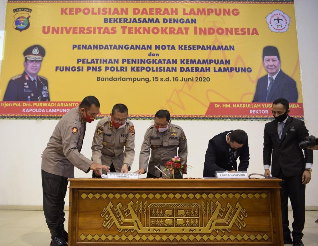 Hadapi Era 4.0, Polda Lampung Jalin Kerja Sama dengan Teknokrat