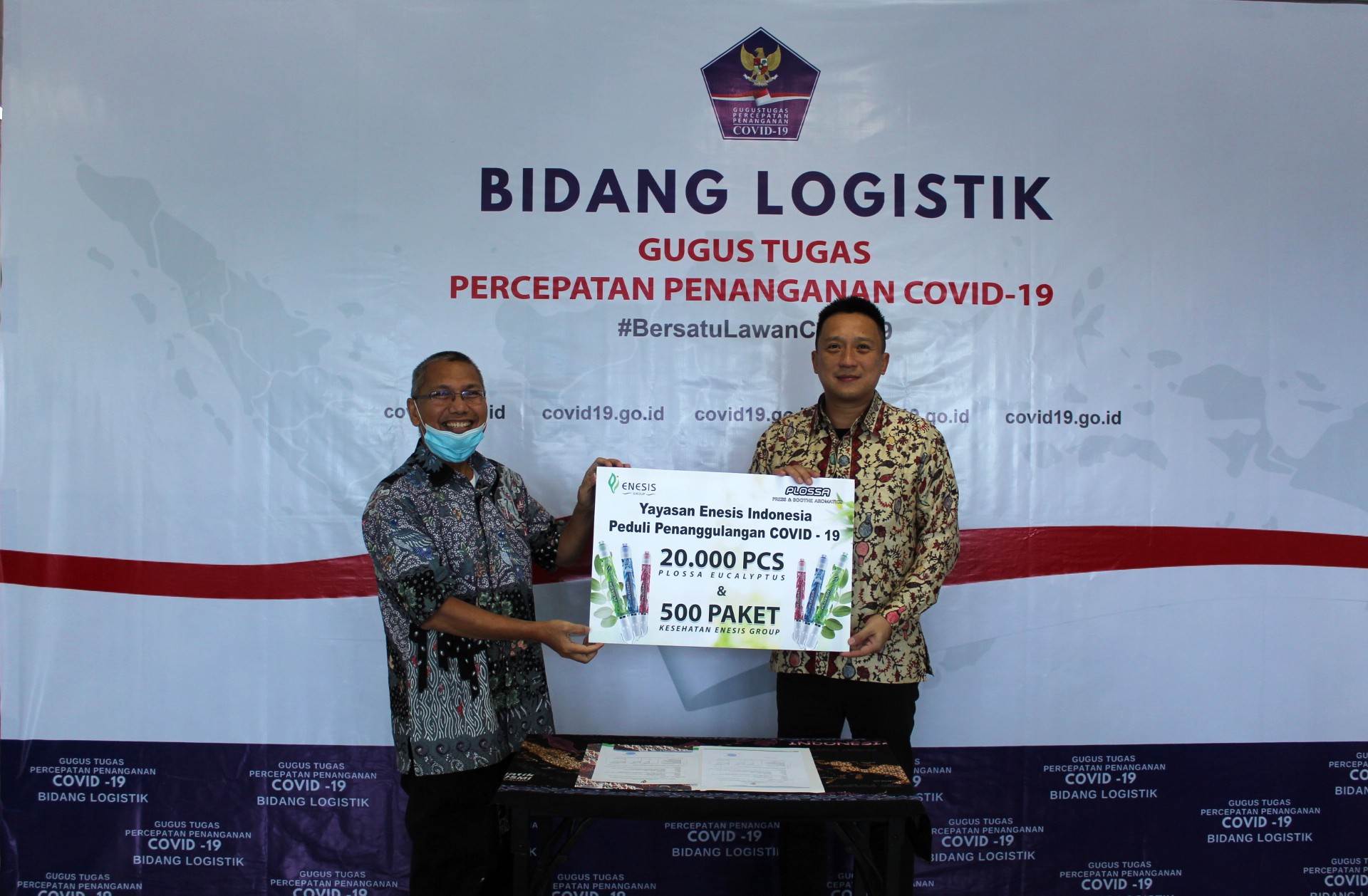 Bersiap New Normal ! Yayasan Enesis Indonesia Kirim Bantuan Plossa Eucalyptus untuk Masyarakat