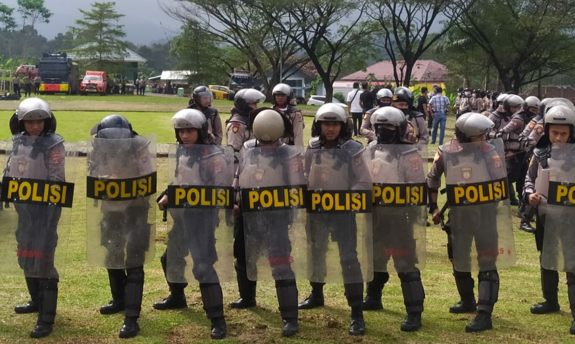 Satsabhara Polres Tanggamus Tingkatkan Kemampuan Pengendalian Massa