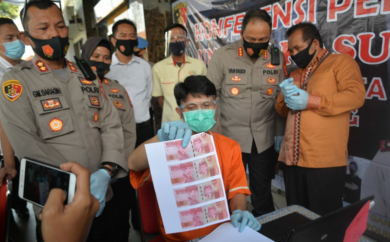 Cetak Upal, Tahanan Kabur Dari Polsek Natar Transaksi lewat COD