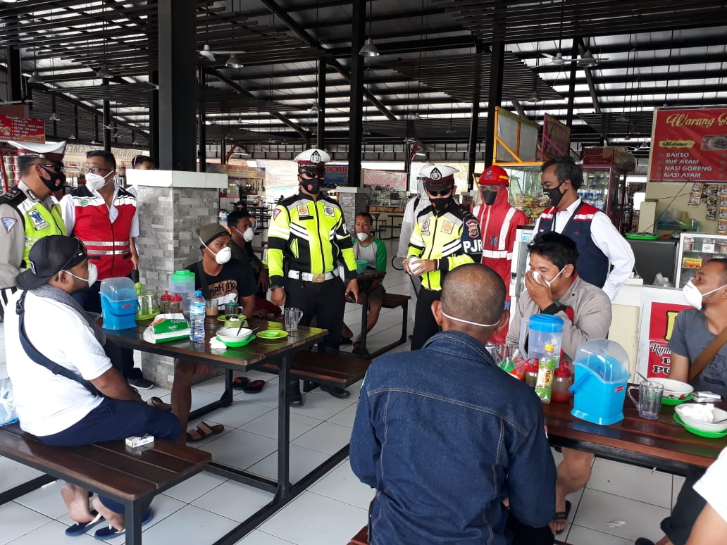 Patroli Penerapan Prokes digelar di Tol Trans Sumatera