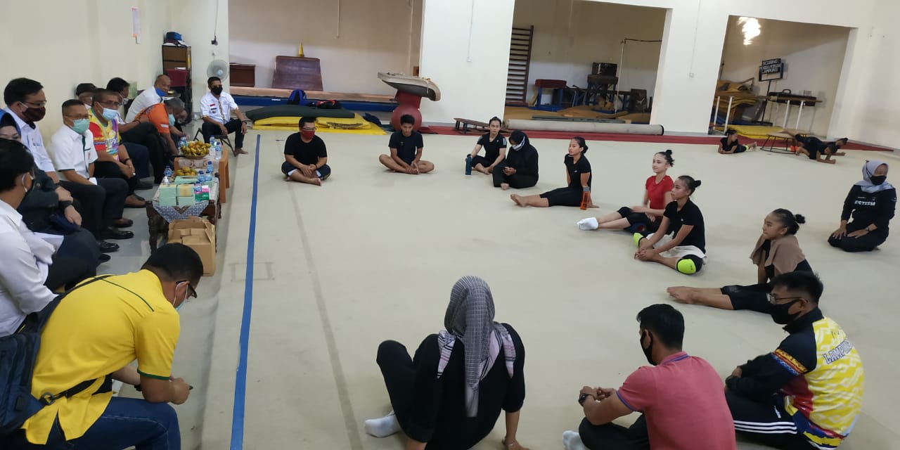 Yusuf Barusman Janji Penuhi Fasilitas Latihan Atlet Senam