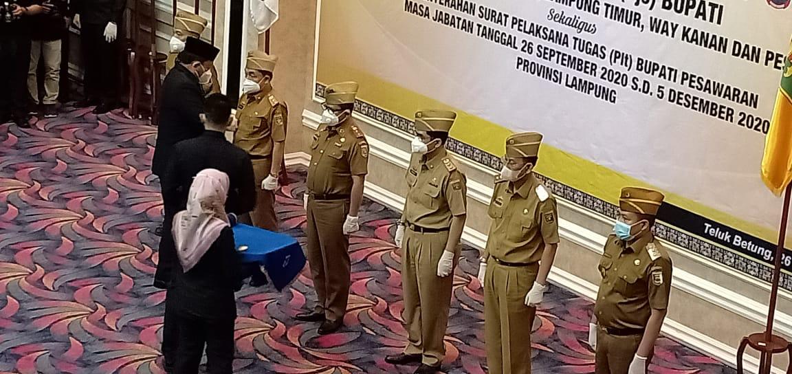 Kukuhan Lima Pjs.Bupati, Ini Pesan Gubernur