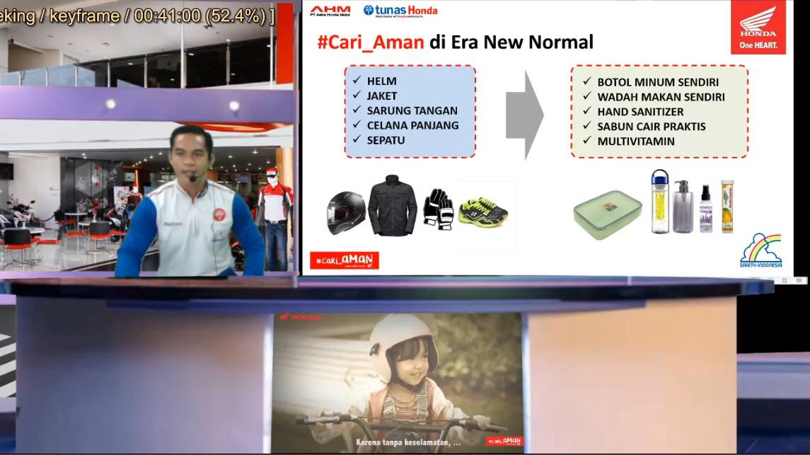 Tunas Honda Edukasi Safety Riding SMA Negeri 8 Melalui Webinar