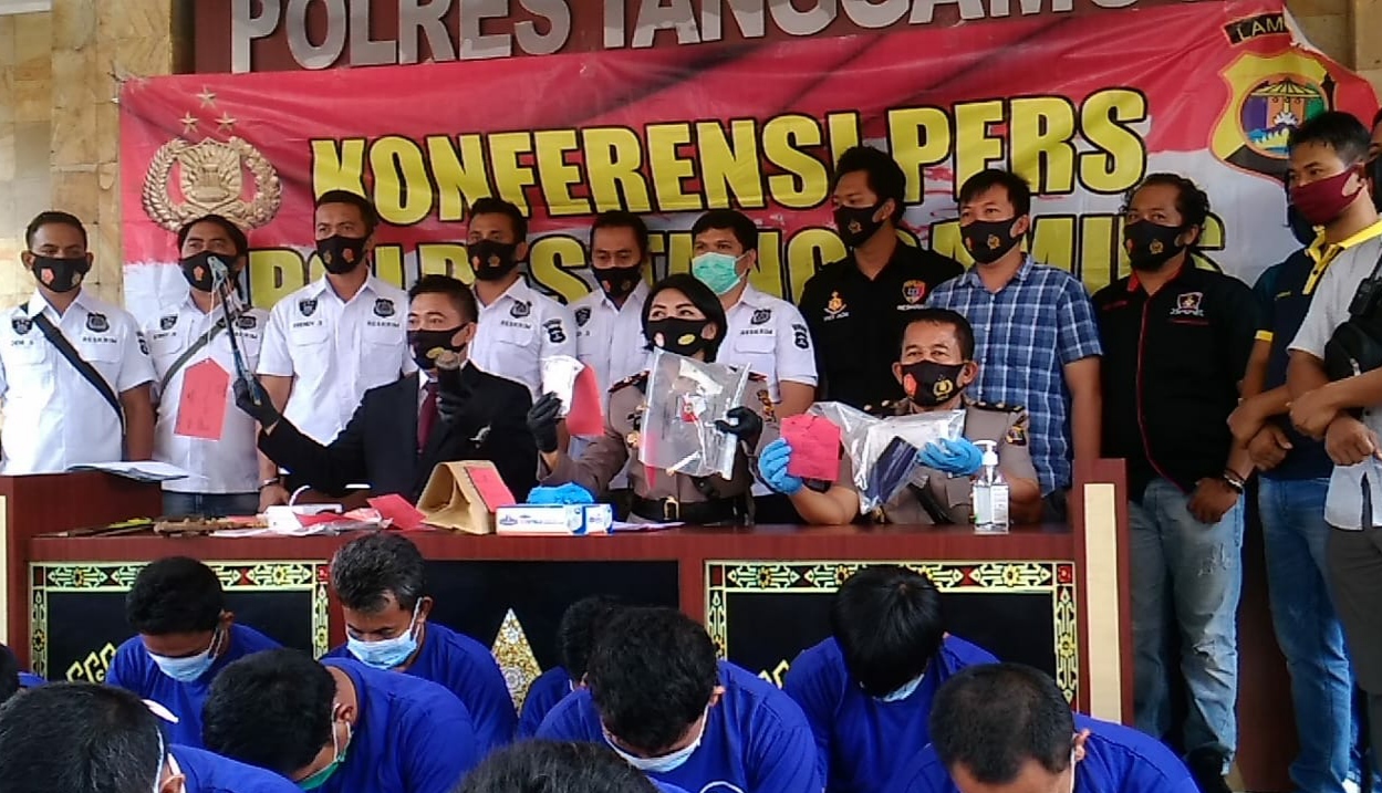 Dua Pekan, Polres Tanggamus Ungkap 18 Kasus dan Tangkap 26 Tersangka