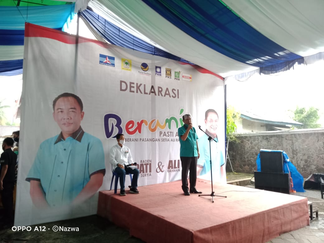 Gelar Deklarasi, Dua Paslonkada Waykanan Bersiap Daftar ke KPU