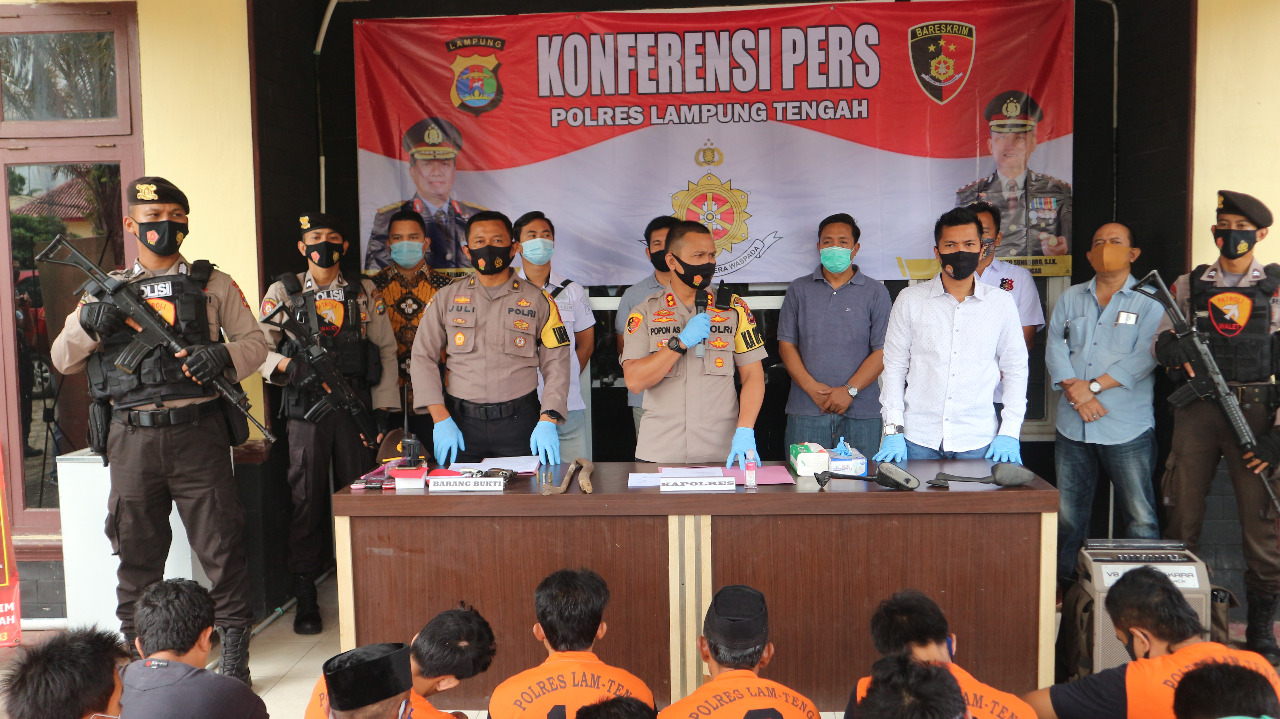 OSK 2020, Polres Lamteng Ringkus 51 Tersangka, AKBP Popon: Jangan Bangga dengan Predikat Residivis!